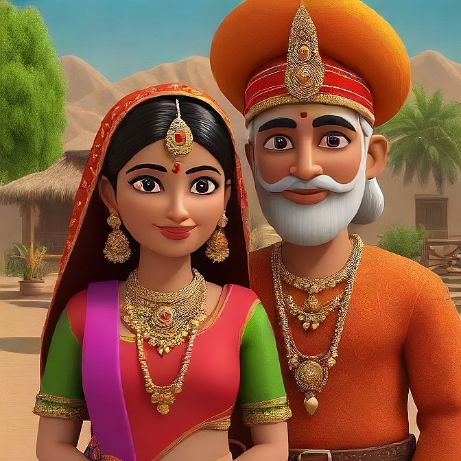 3D cartoon character art